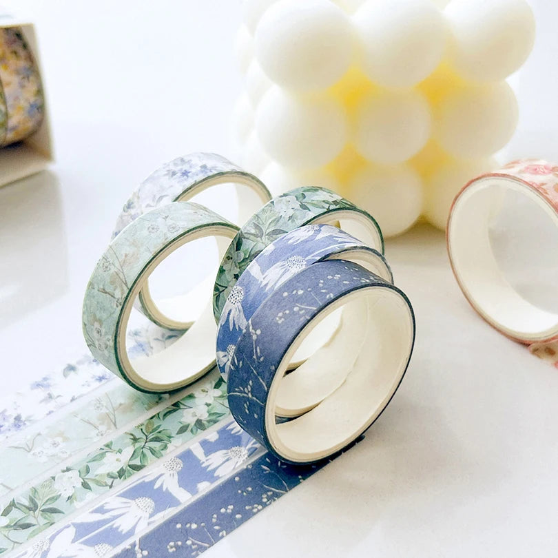 Vintage Bloom Floral Washi Tape Set