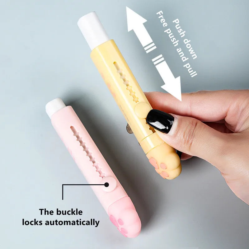 Paw-fect Push-Pull Pencil Eraser
