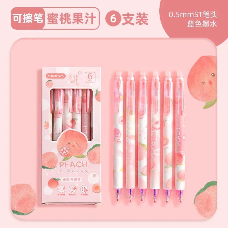 Peach Blossom Erasable Gel Pens
