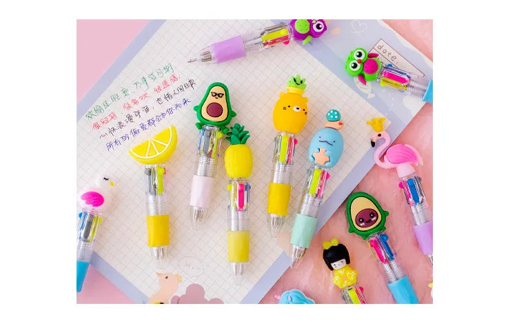 Kawaii Carnival Mini 4-Color Ballpoint Pens