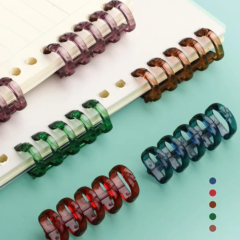 Crystal Coil 5-Hole Loose-Leaf Binder Rings