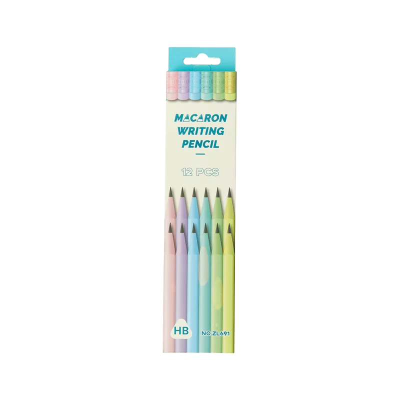 Sweet Macaron HB Pencil Set