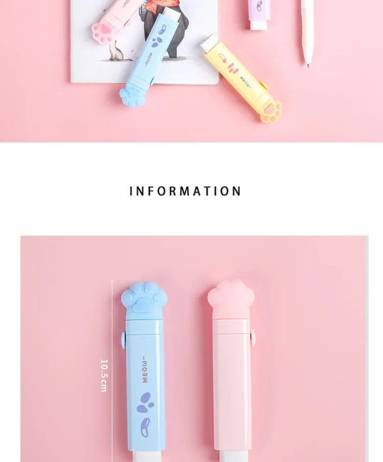 Paw-fect Push-Pull Pencil Eraser