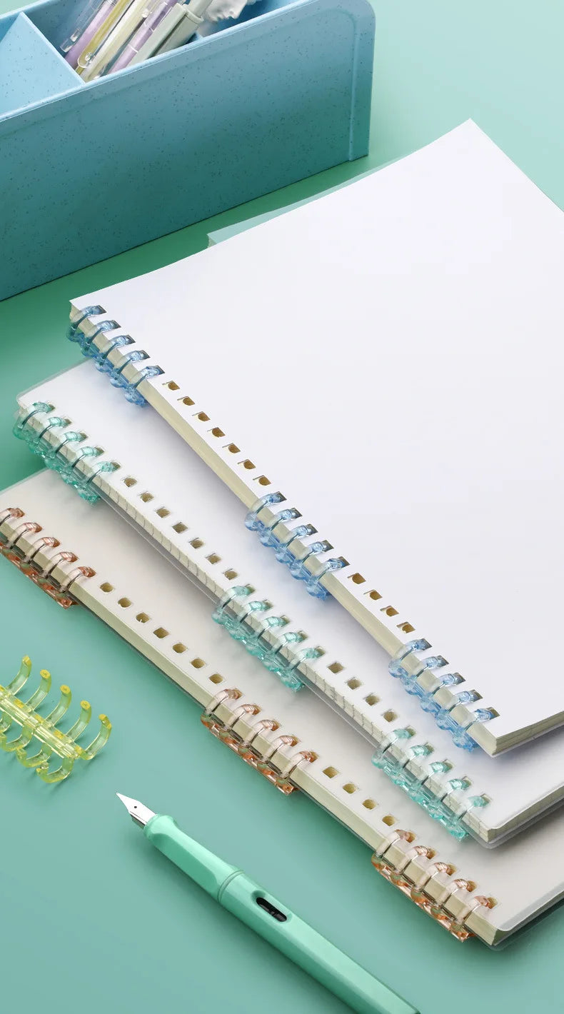 Crystal Coil 5-Hole Loose-Leaf Binder Rings