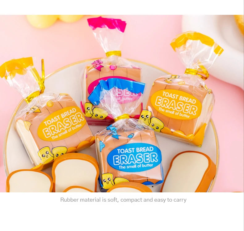 Fresh Toast Bread Slice Erasers