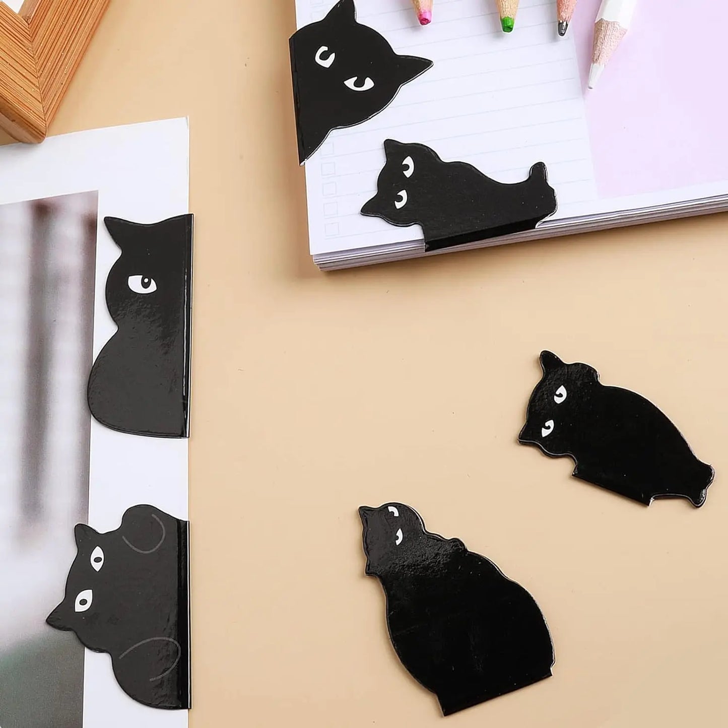 Shadow Cat Magnetic Bookmarks
