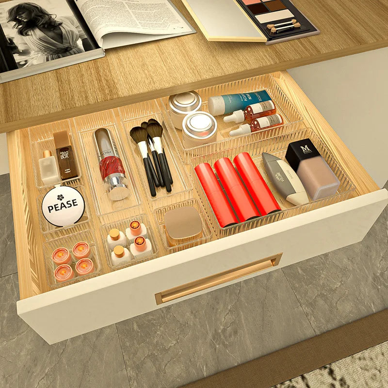 Glam Grid Multi-Compartment Drawer Organizers