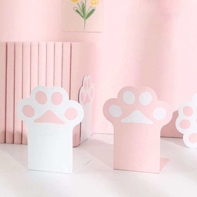 Metal Cat Paw Bookends