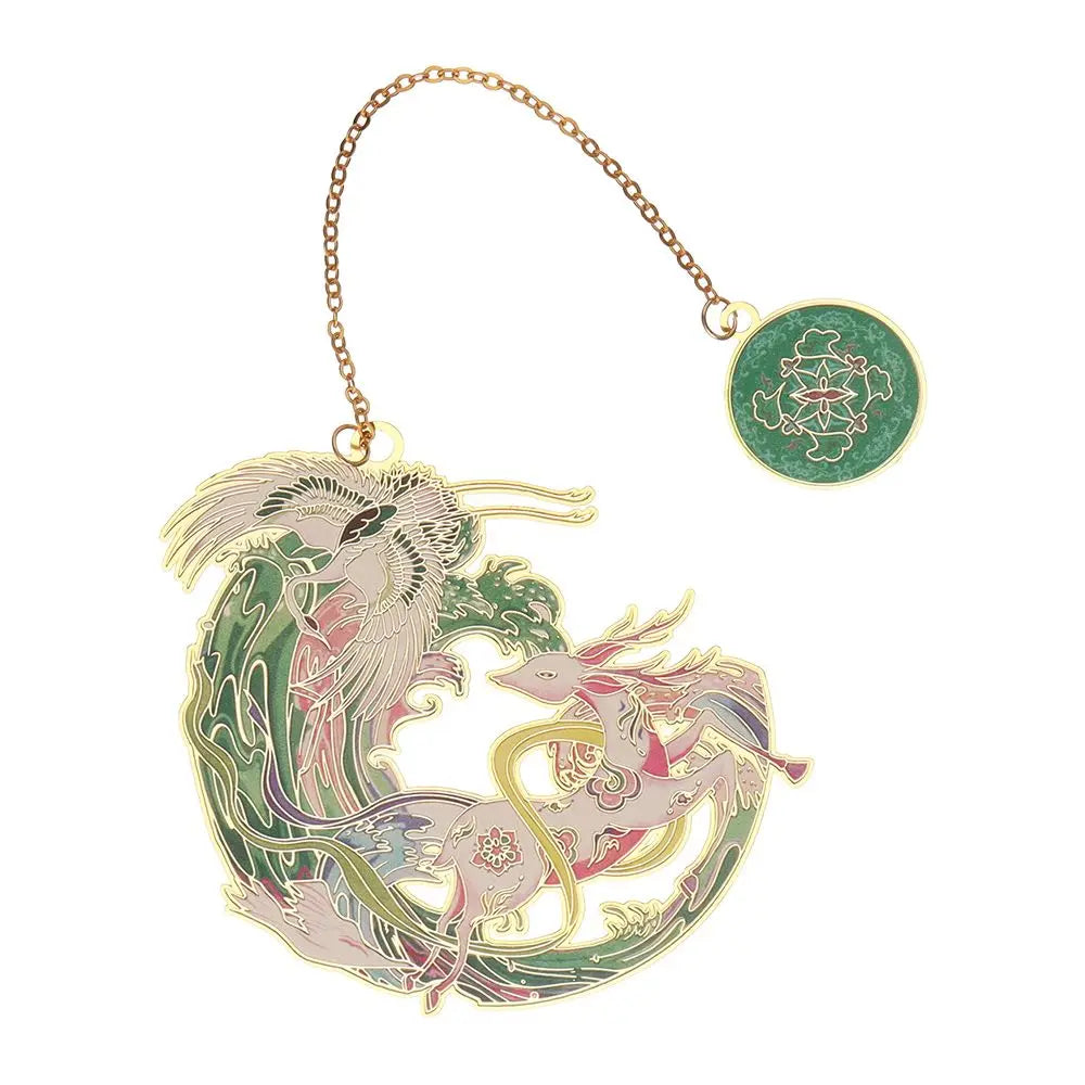 Imperial Garden Chinese Style Brass Bookmark