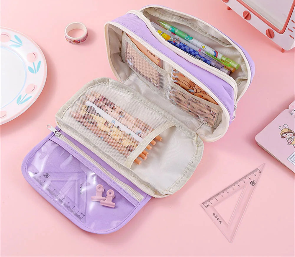 Sweet Treats Pouch 9 Layer Transparent Pencil Case