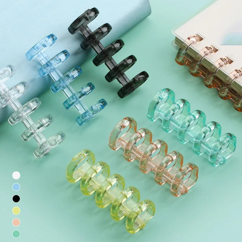 Crystal Coil 5-Hole Loose-Leaf Binder Rings