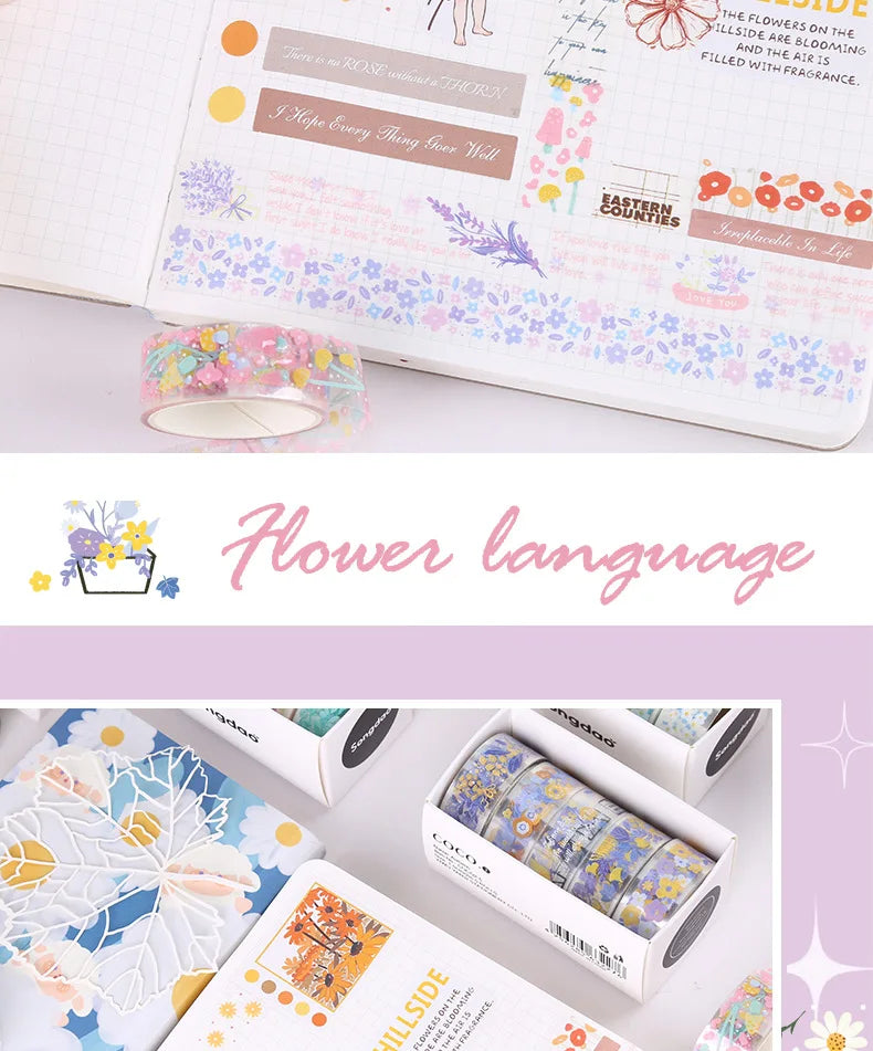 Whimsical Wonders Transparent Sticker Rolls