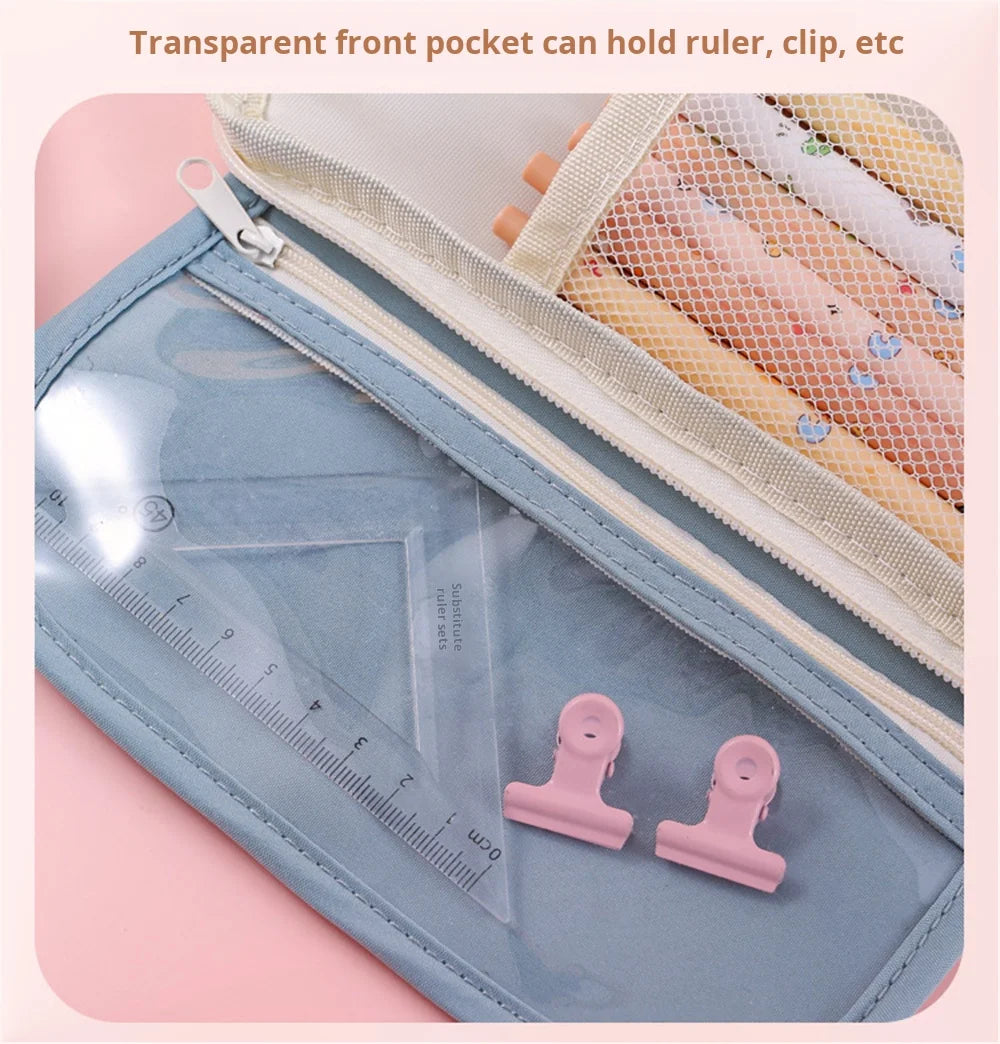 Sweet Treats Pouch 9 Layer Transparent Pencil Case