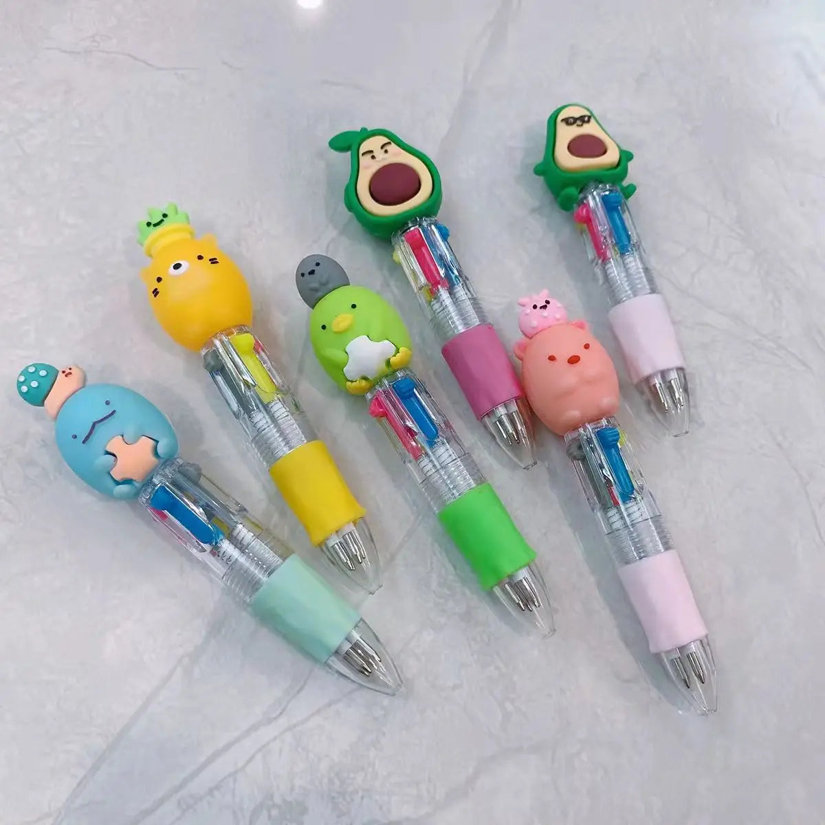 Kawaii Carnival Mini 4-Color Ballpoint Pens
