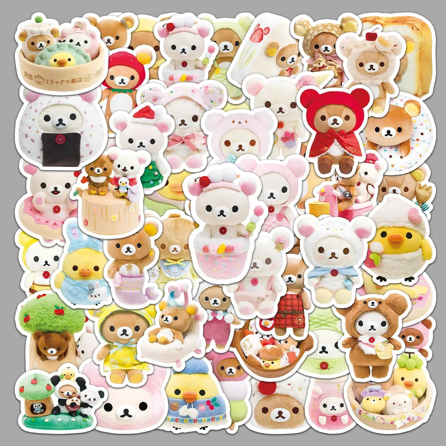 Rilakkuma Kawaii Snuggle Squad Stickers