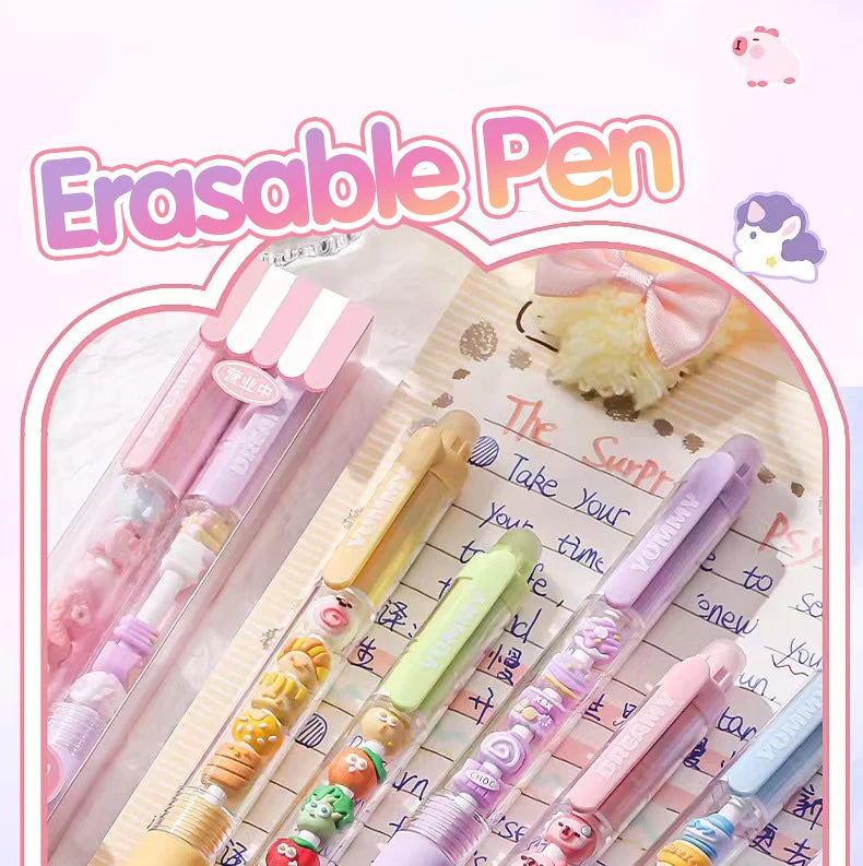 Squishy Friends Erasable Ballpoint Pens