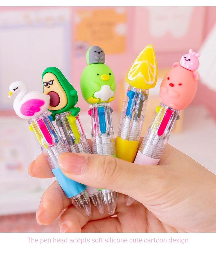 Kawaii Carnival Mini 4-Color Ballpoint Pens