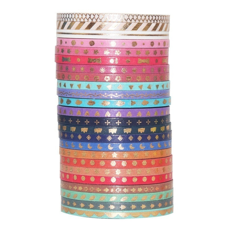 Foil Magic Rainbow Glitter Pattern Washi Tape Collection