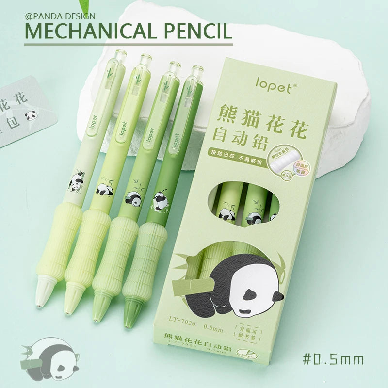 Panda Bamboo Mechanical Pencil Set