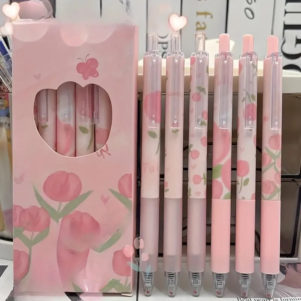 Peachy Petals Gel Pens