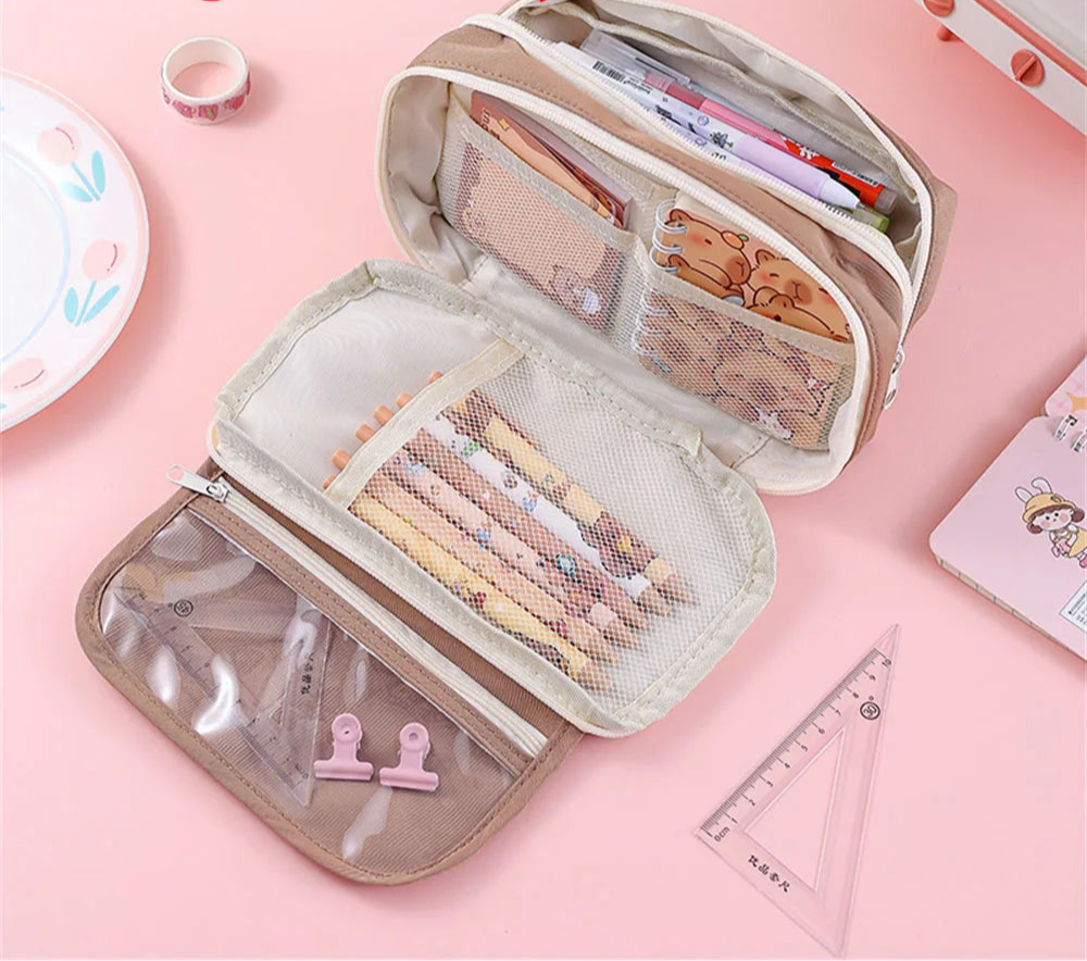 Sweet Treats Pouch 9 Layer Transparent Pencil Case