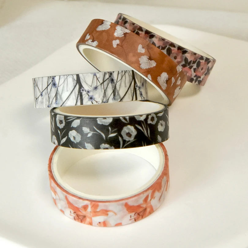 Vintage Bloom Floral Washi Tape Set