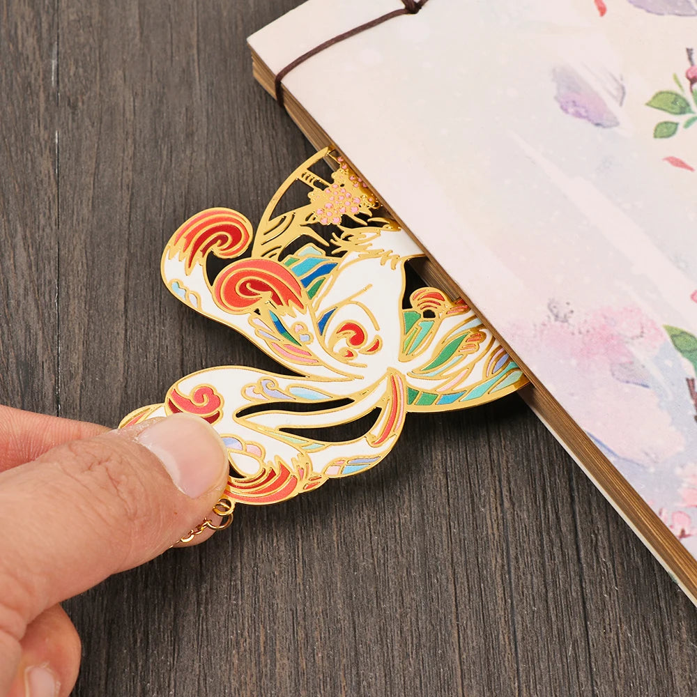 Imperial Garden Chinese Style Brass Bookmark