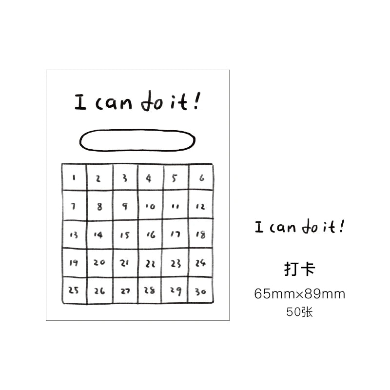 Pocket Positivity Daily Schedule Memo Pads
