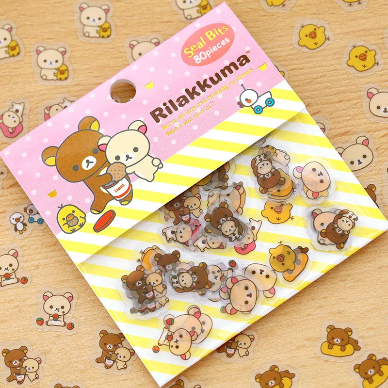 Rilakkuma Bear Hugs Sticker Pack