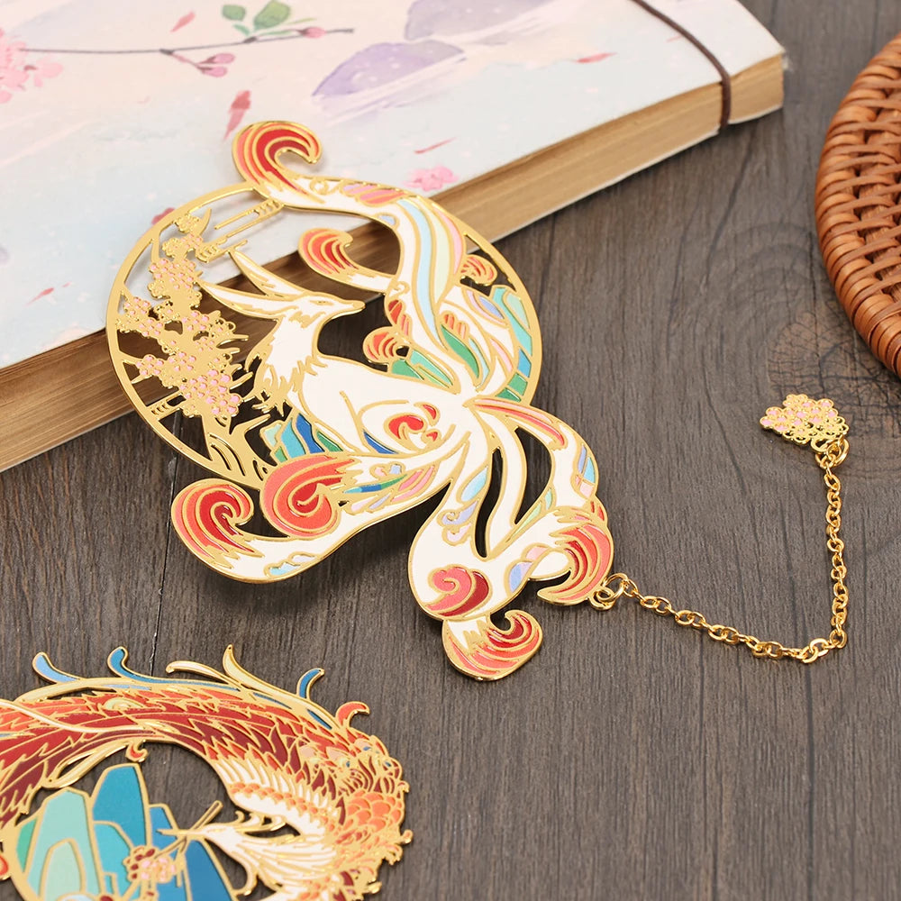 Imperial Garden Chinese Style Brass Bookmark