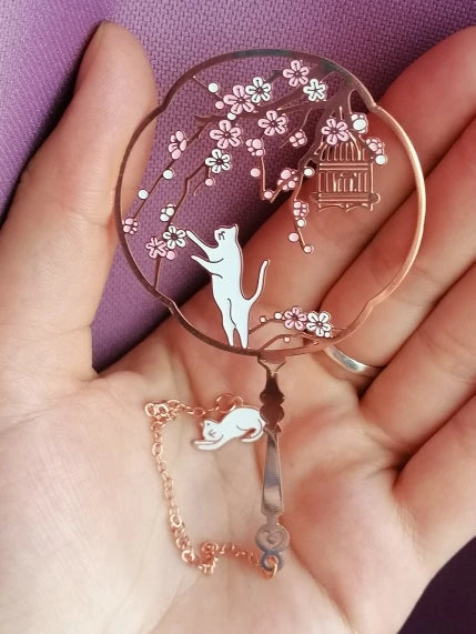 Imperial Garden Chinese Style Brass Bookmark