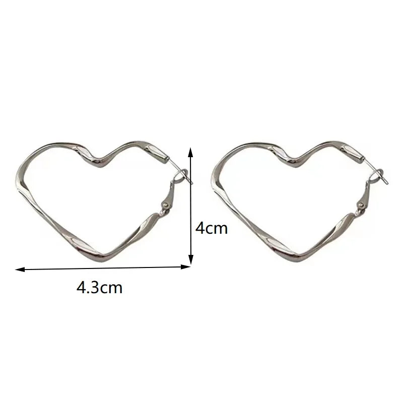 Twist Me Love Hoop Earrings