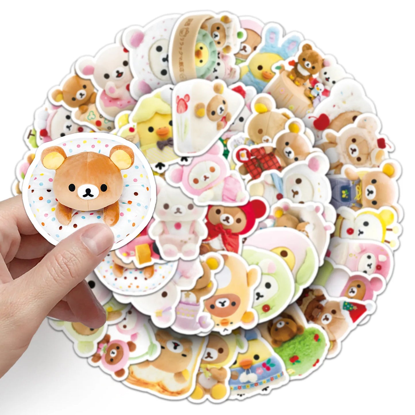 Rilakkuma Kawaii Snuggle Squad Stickers