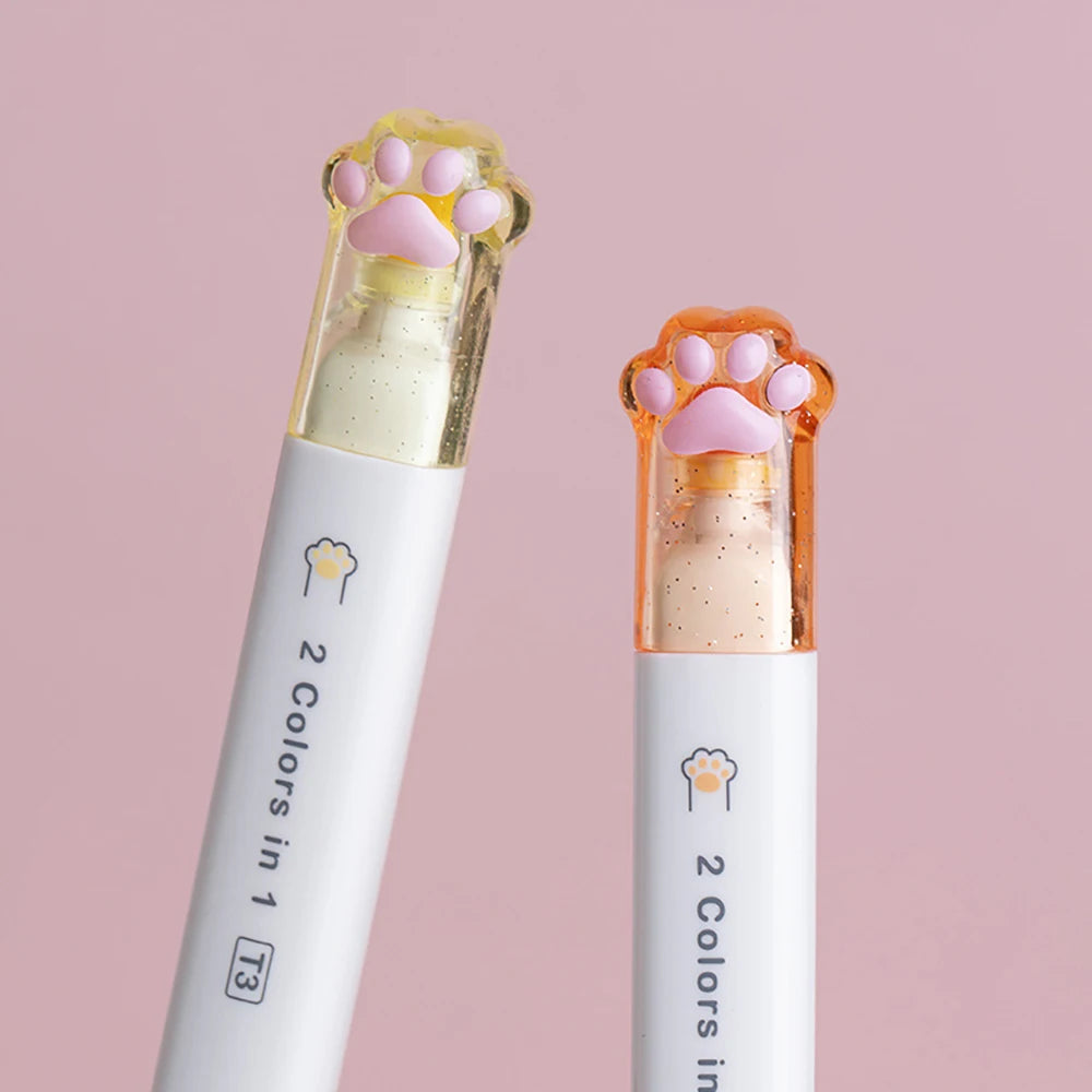 Kitty Paw Pop Duo Highlighter Pens