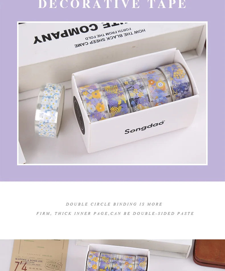 Whimsical Wonders Transparent Sticker Rolls
