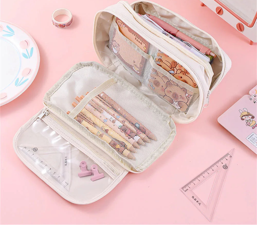 Sweet Treats Pouch 9 Layer Transparent Pencil Case