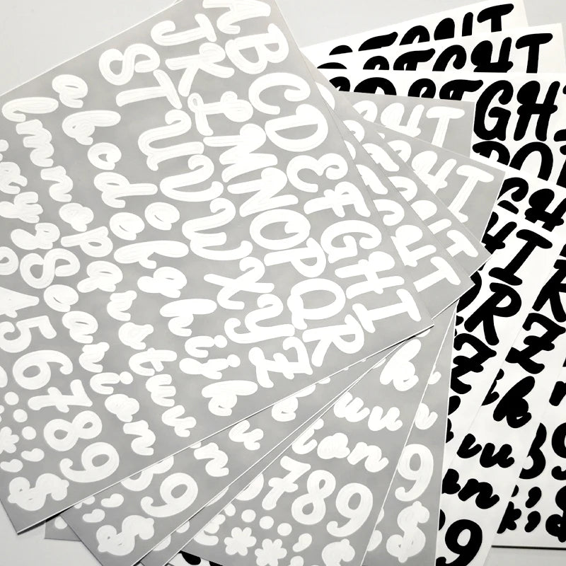 Chubby Font PVC Sticker Set