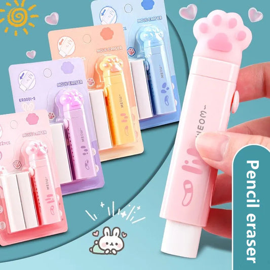 Paw-fect Push-Pull Pencil Eraser