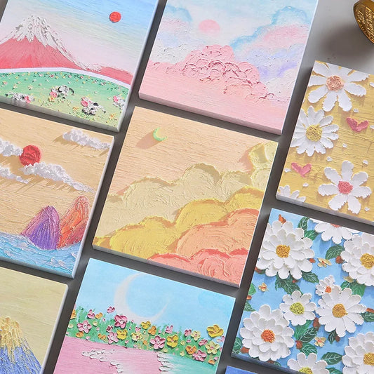 Pastella Landscape Painting Sticky Notes