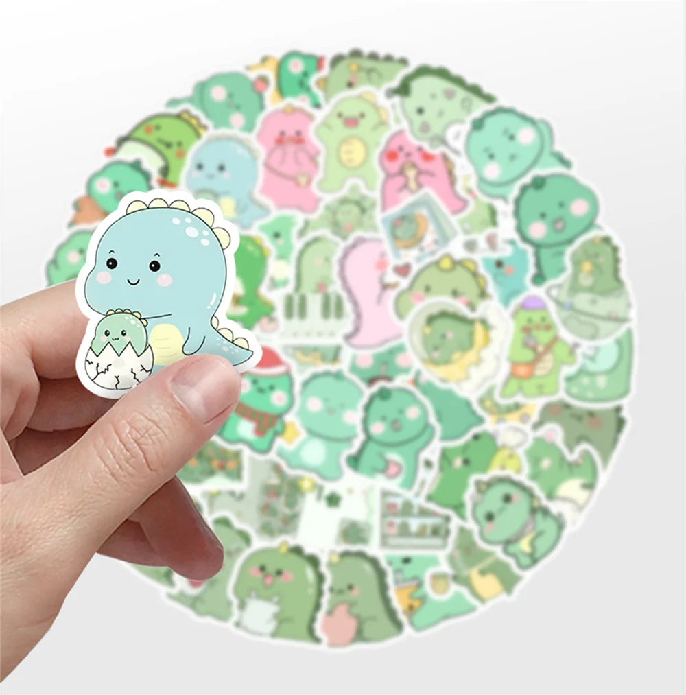 Rawr & Shine Green Dinosaur Sticker Set