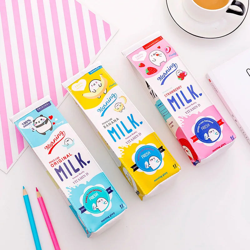 Milk Carton Kawaii Pencil Case