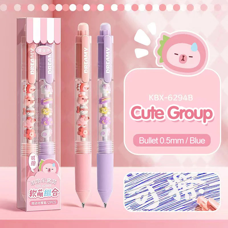 Squishy Friends Erasable Ballpoint Pens