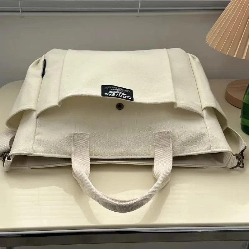 Pocket Perfect Minimalist Canvas Tote Bag