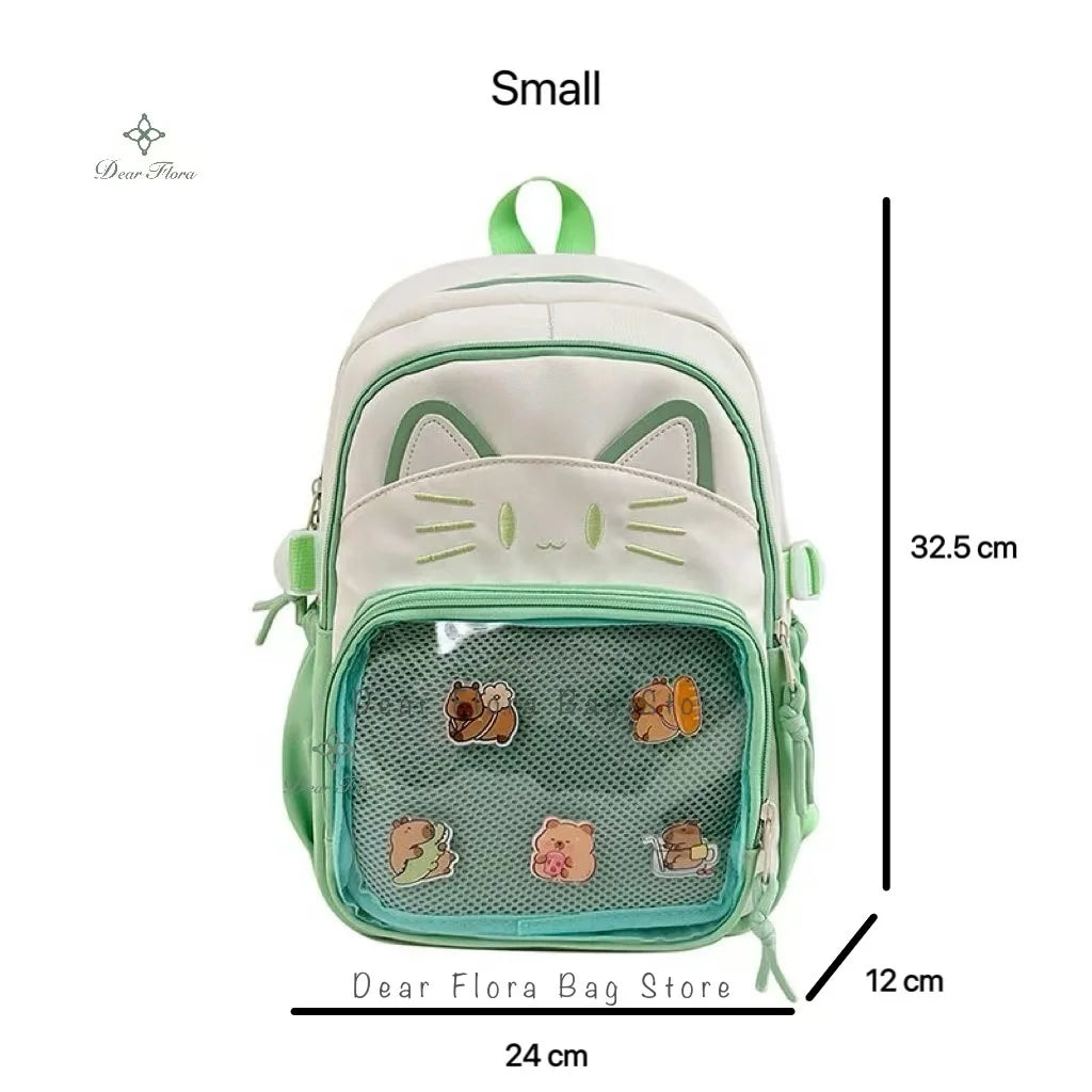 Neko Cutie Ita Y2K Cat Display Backpack