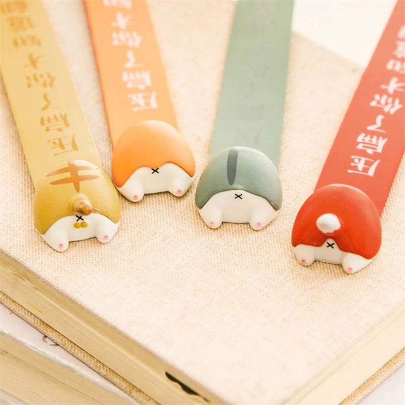 Novelty Animal Butt Bookmarks