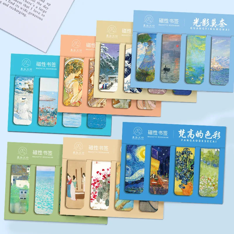Famous Painting Masterpiece Magnetic Bookmarks