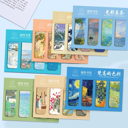 Famous Painting Masterpiece Magnetic Bookmarks