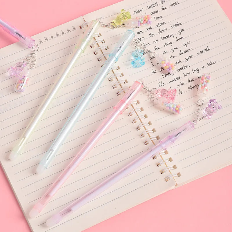 Gummy Bear Charm Pen Erasable Gel Pen