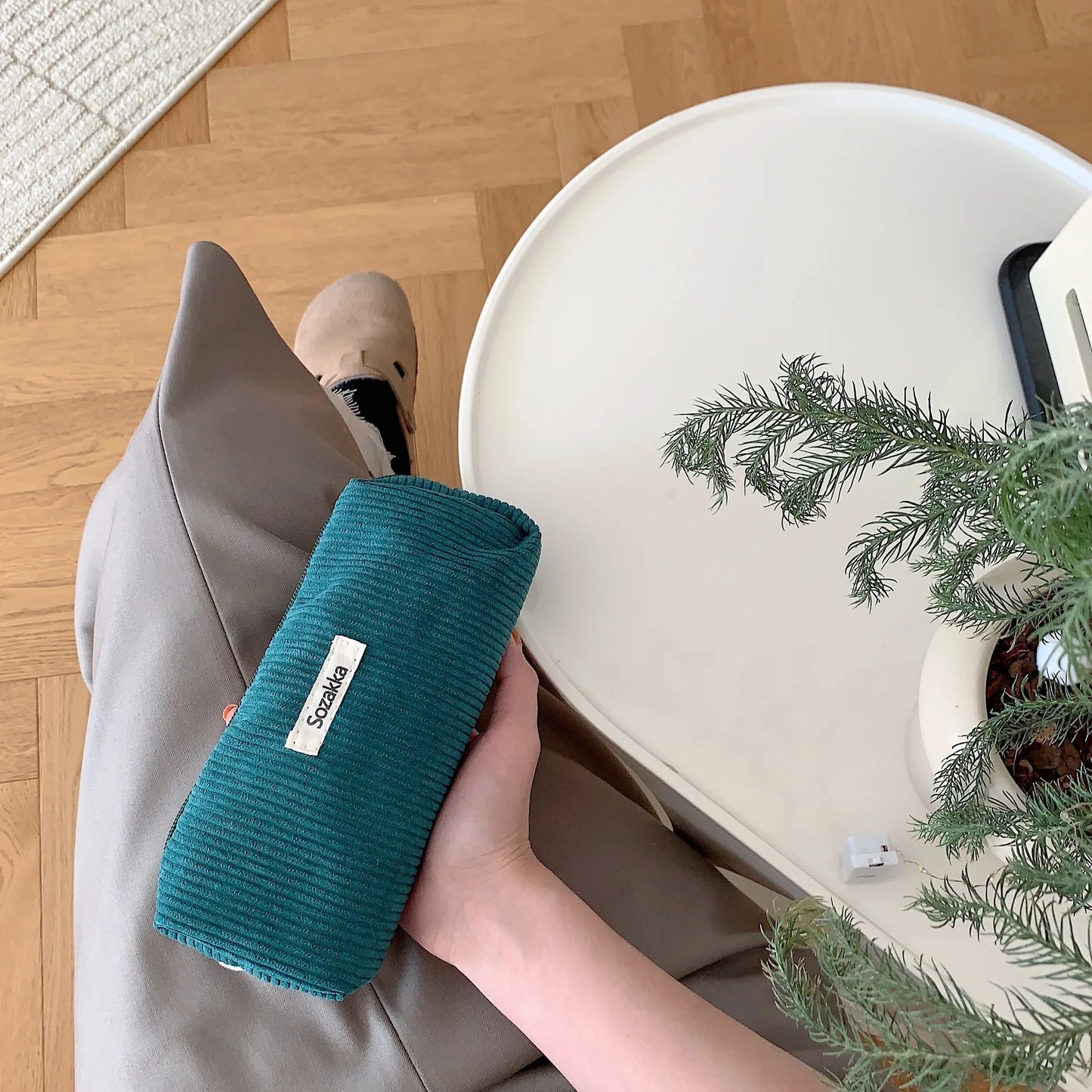 Retro Corduroy Dreams Pencil Case