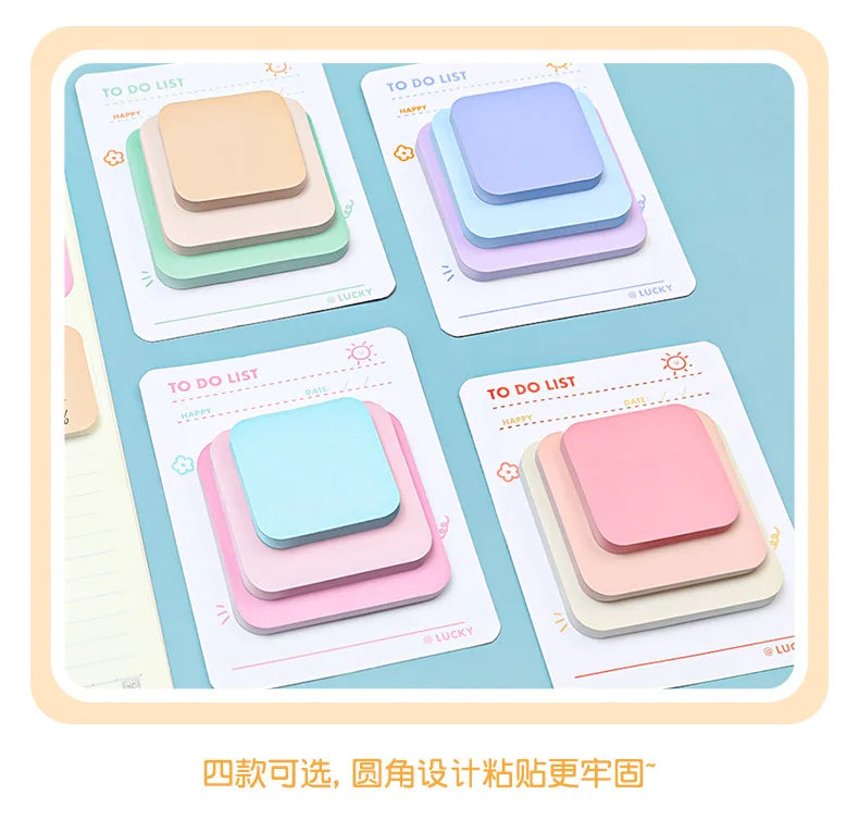 Pastel Stack Sticky Notes (3-Size)